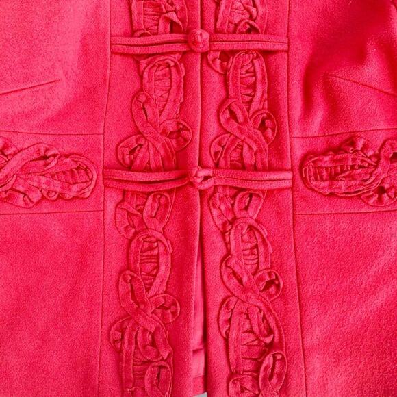 Tibi Ornate Vintage Wool Blazer Jacket Button Snaps Military Style M {See Note} - Picture 10 of 16